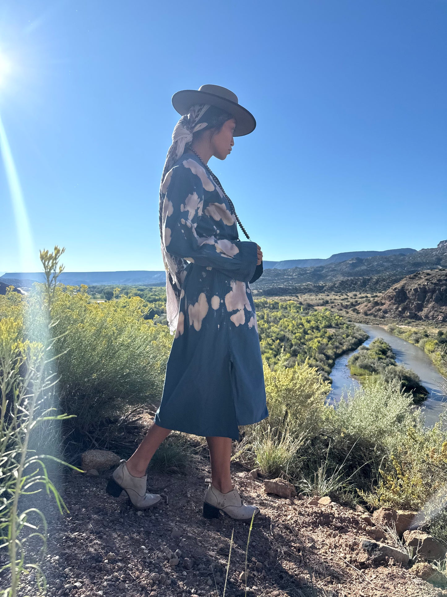 Upcycled Vintage Oversized Military  Daak’os Cloud Shirtdress