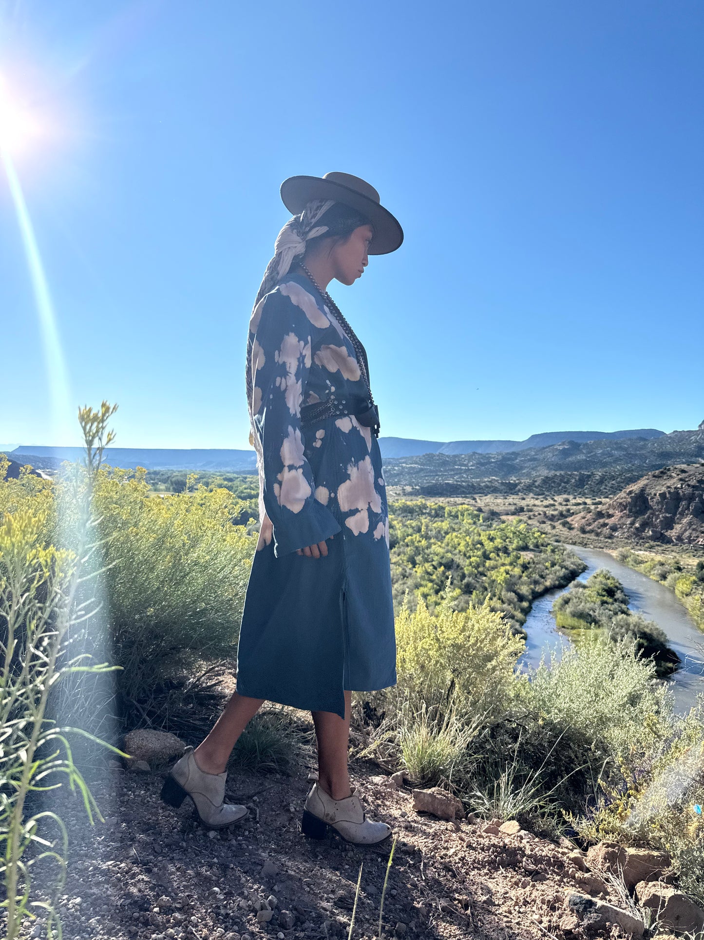 Upcycled Vintage Oversized Military  Daak’os Cloud Shirtdress