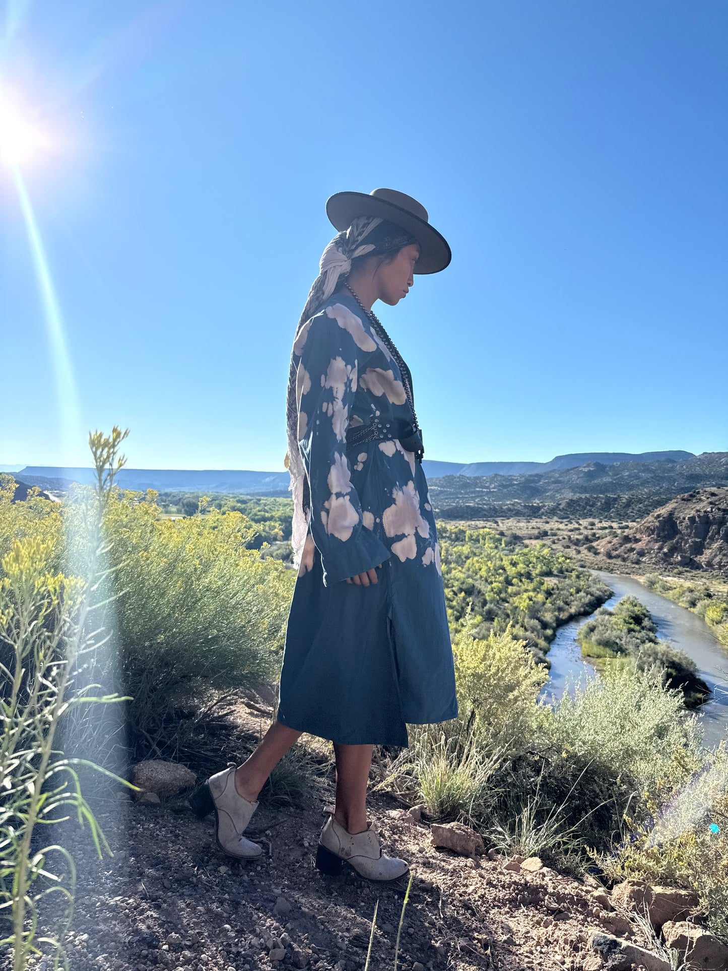 Upcycled Vintage Oversized Military  Daak’os Cloud Shirtdress