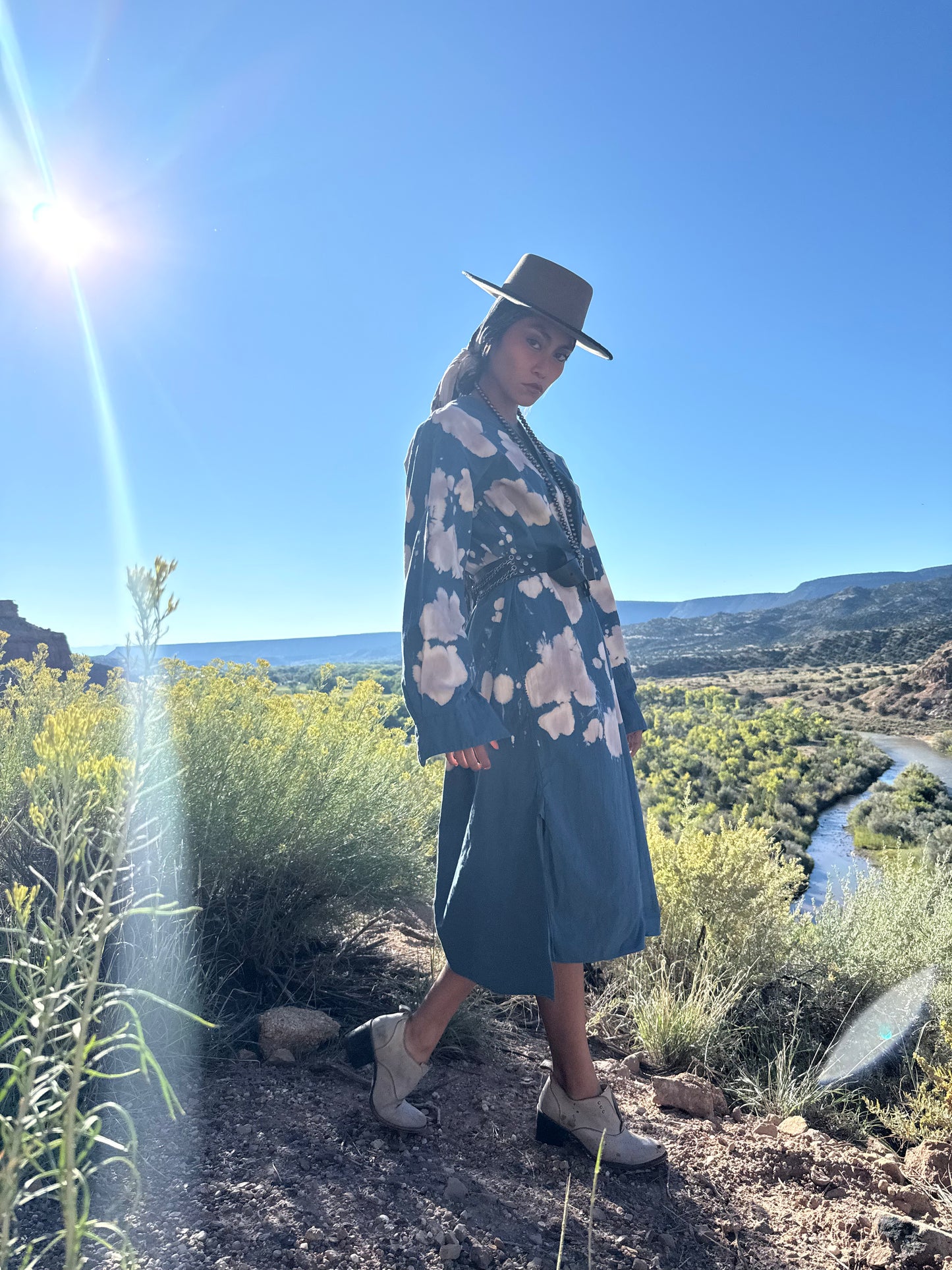 Upcycled Vintage Oversized Military  Daak’os Cloud Shirtdress