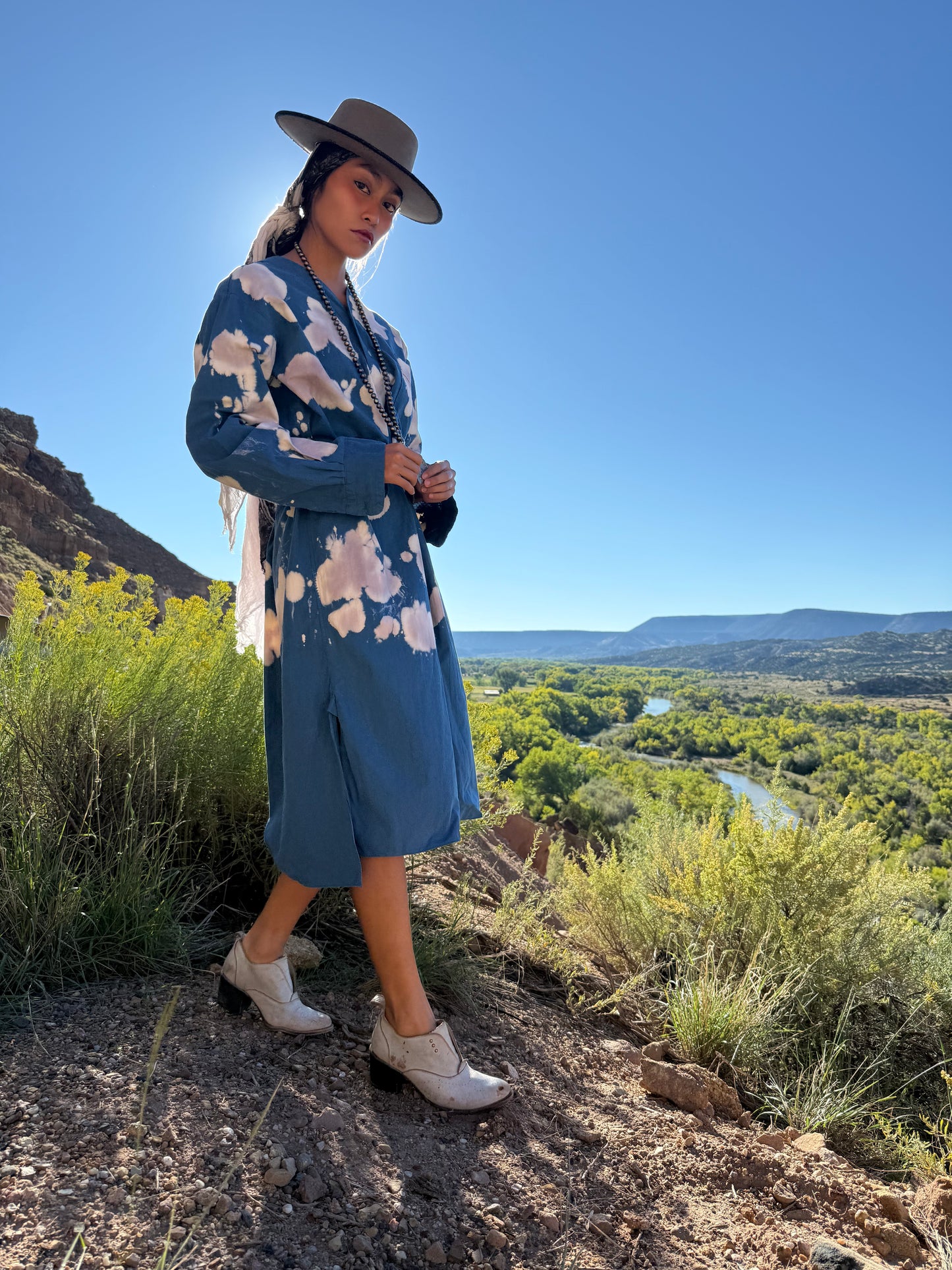 Upcycled Vintage Oversized Military  Daak’os Cloud Shirtdress