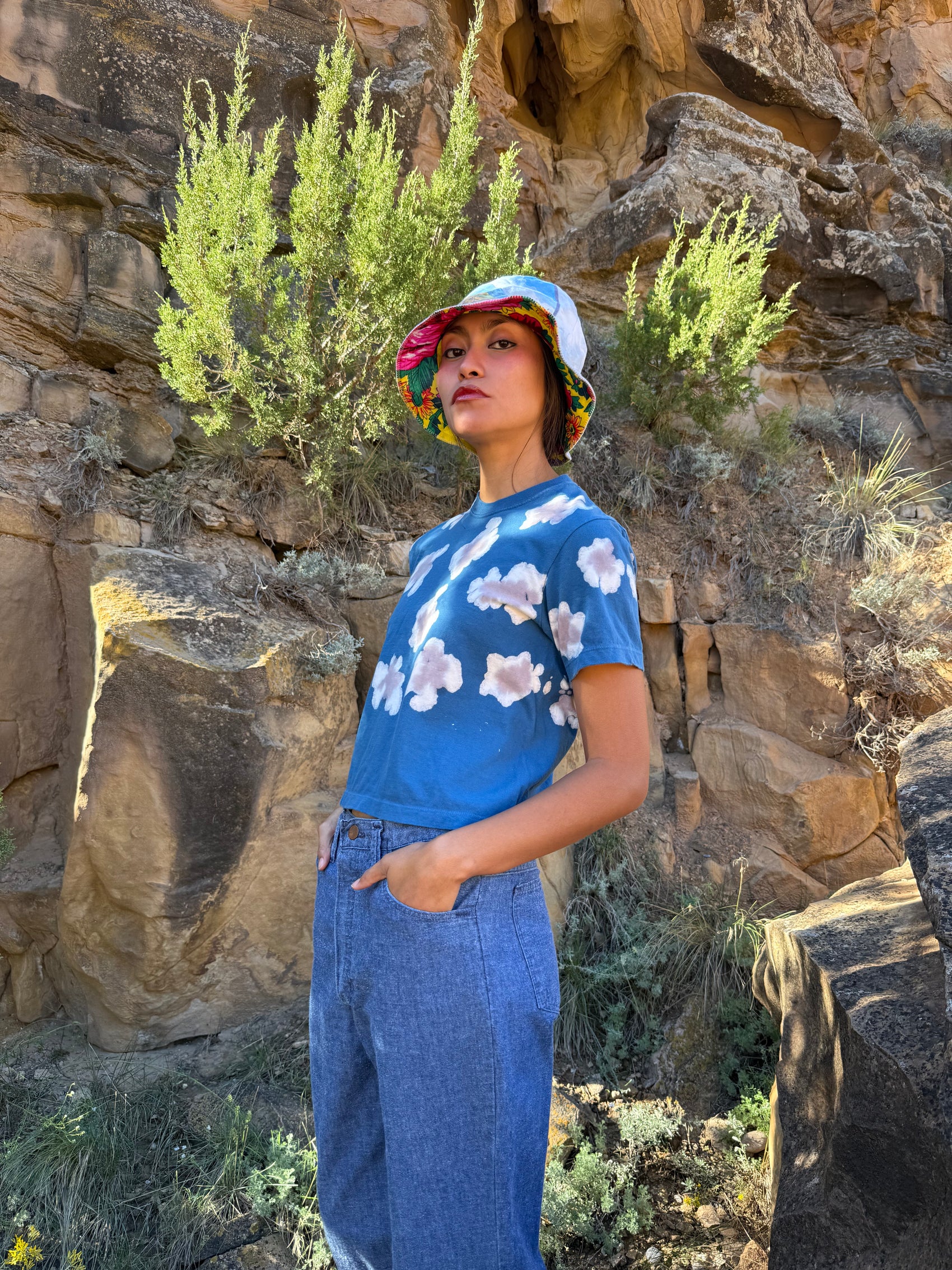 Limited Edition  Daak’os Cloud Hand-Dyed Ringspun Crop Tee