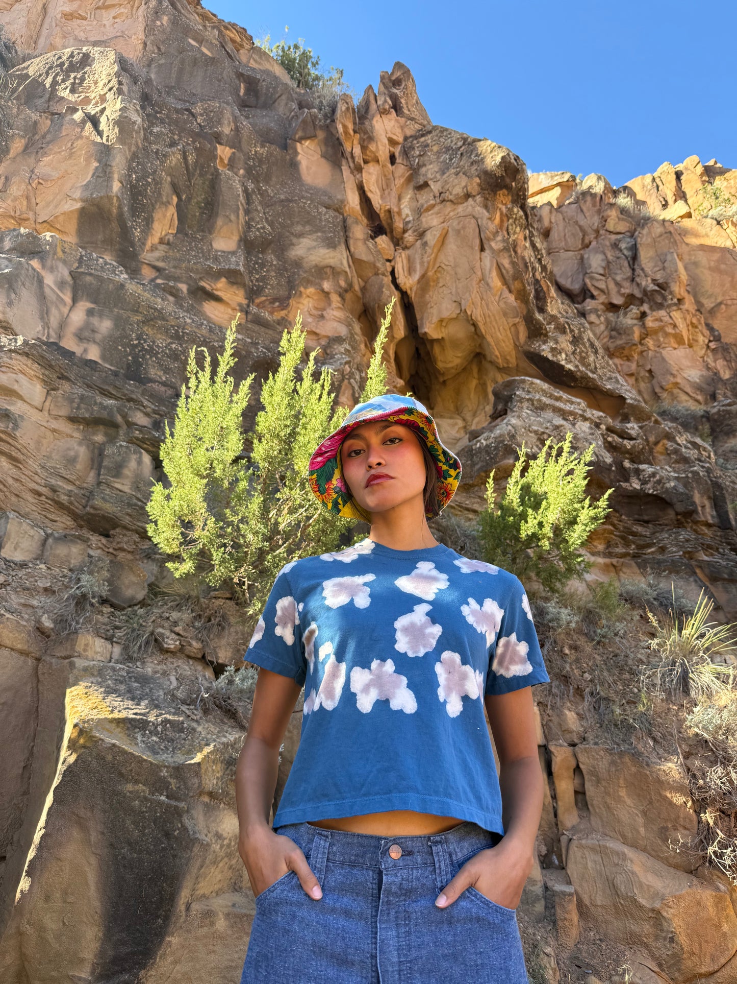 Limited Edition  Daak’os Cloud Hand-Dyed Ringspun Crop Tee