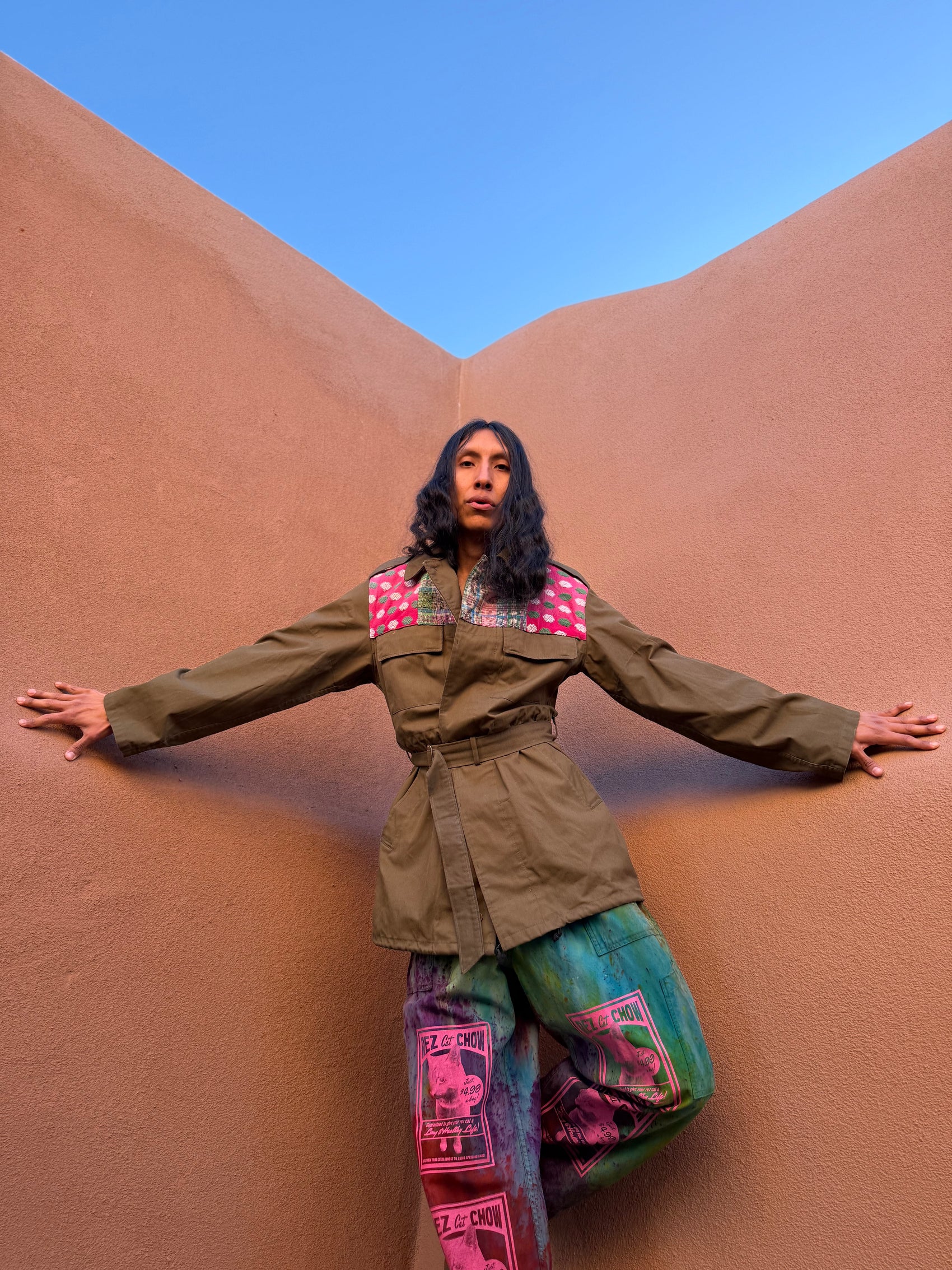 Upcycled Military Field Jacket — Midcentury Huipil Edition F