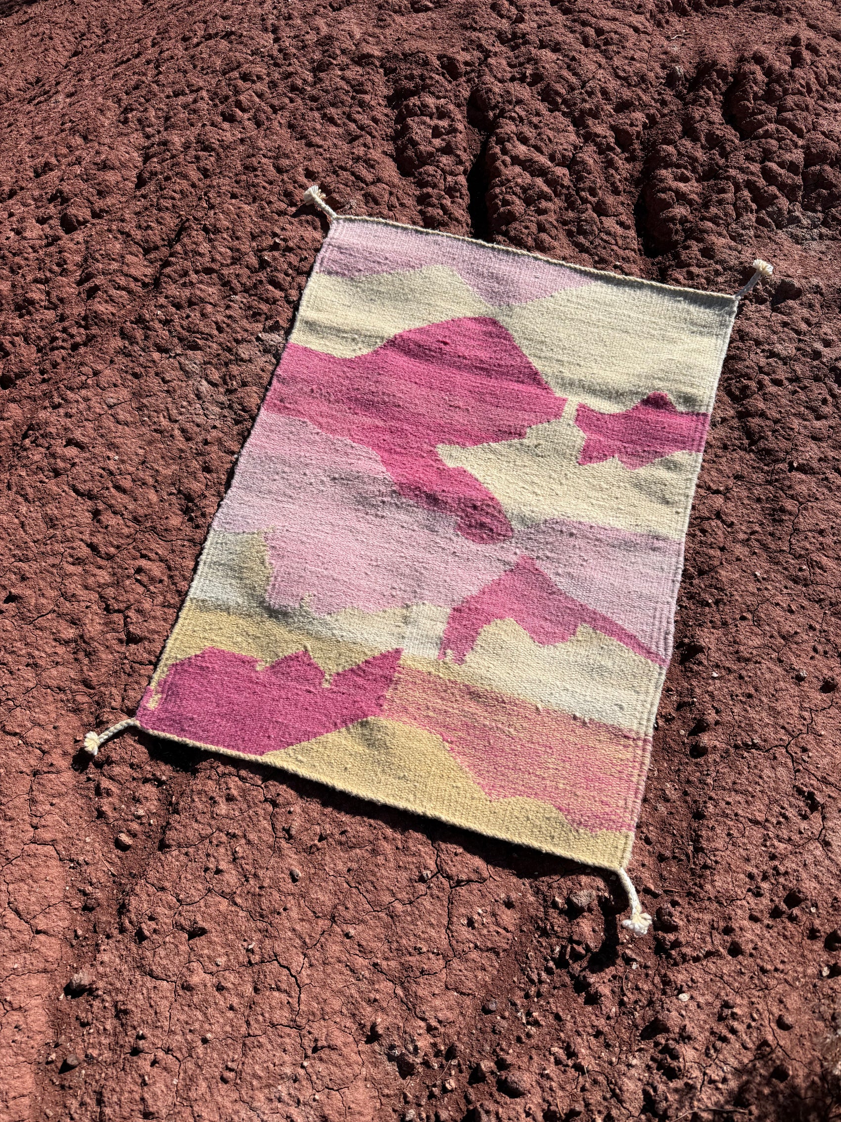 Handwoven Abstract Rug by Lily Yeung