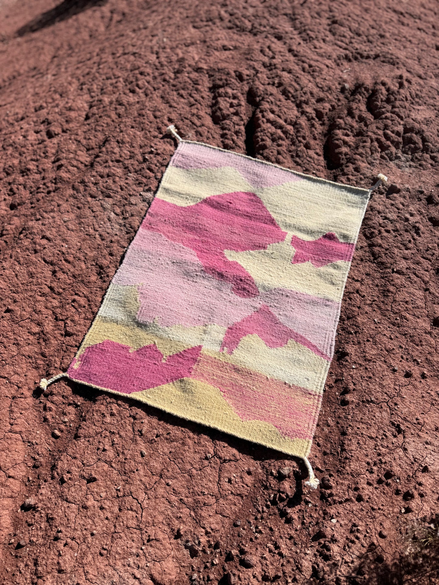Handwoven Abstract Rug by Lily Yeung