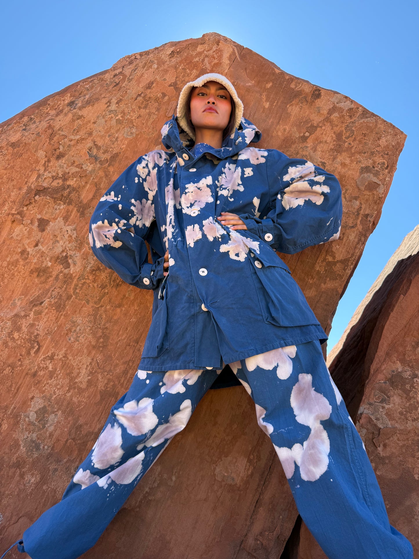 Upcycled Vintage Daak’os Cloud Military Jacket