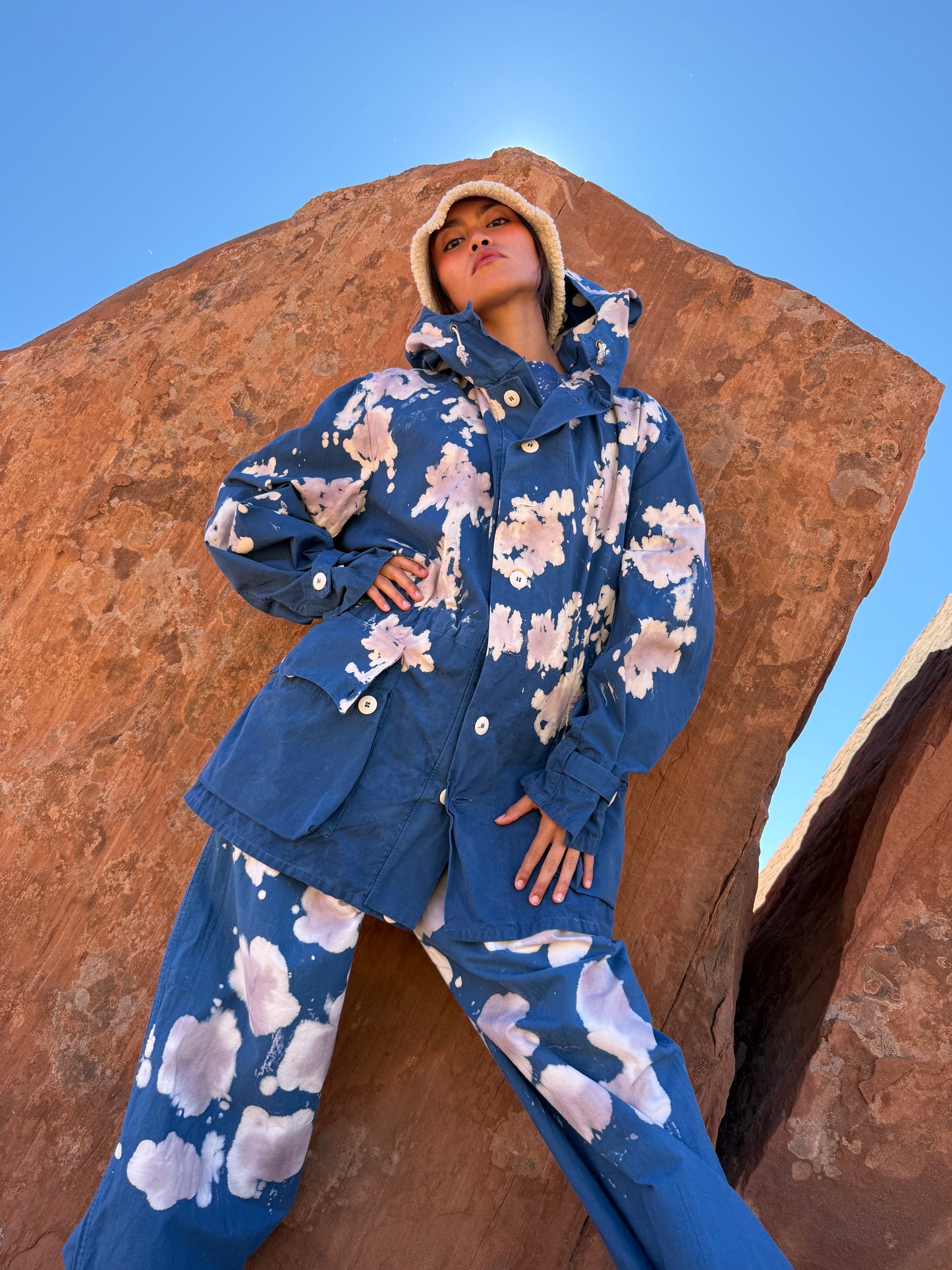 Upcycled Vintage Daak’os Cloud Military Jacket