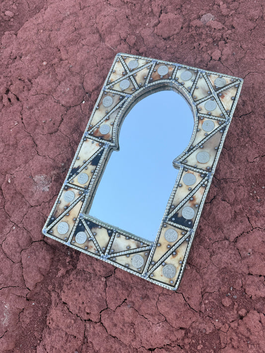 Vintage Bone Inlay Mirror