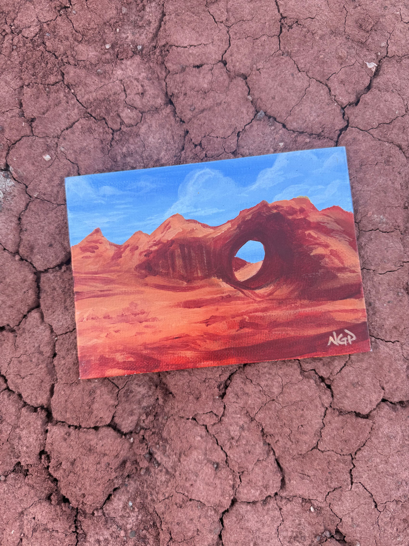 Navajo Made Window Rock Painting