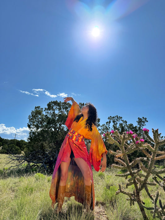 Upcycled Vintage Silk Duster
