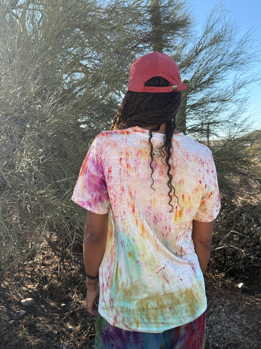 Limited Edition Hand Dyed WE BELONG HERE Tee - M
