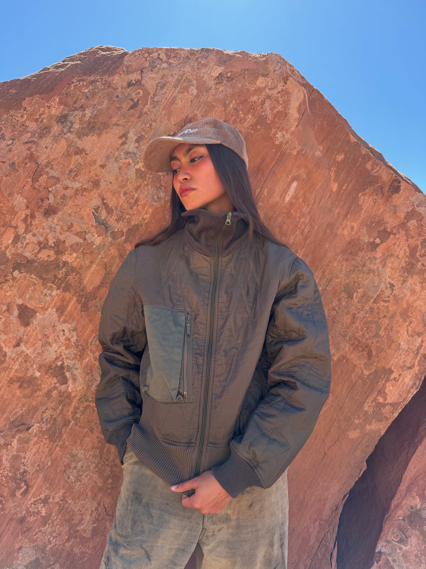Vintage Military German Quilted Jacket 48