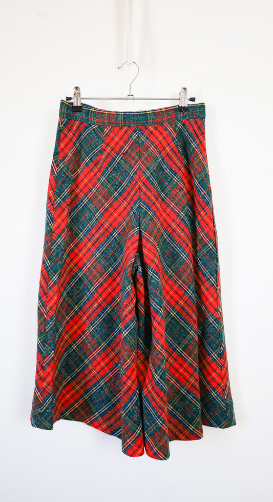Vintage Plaid Culotte
