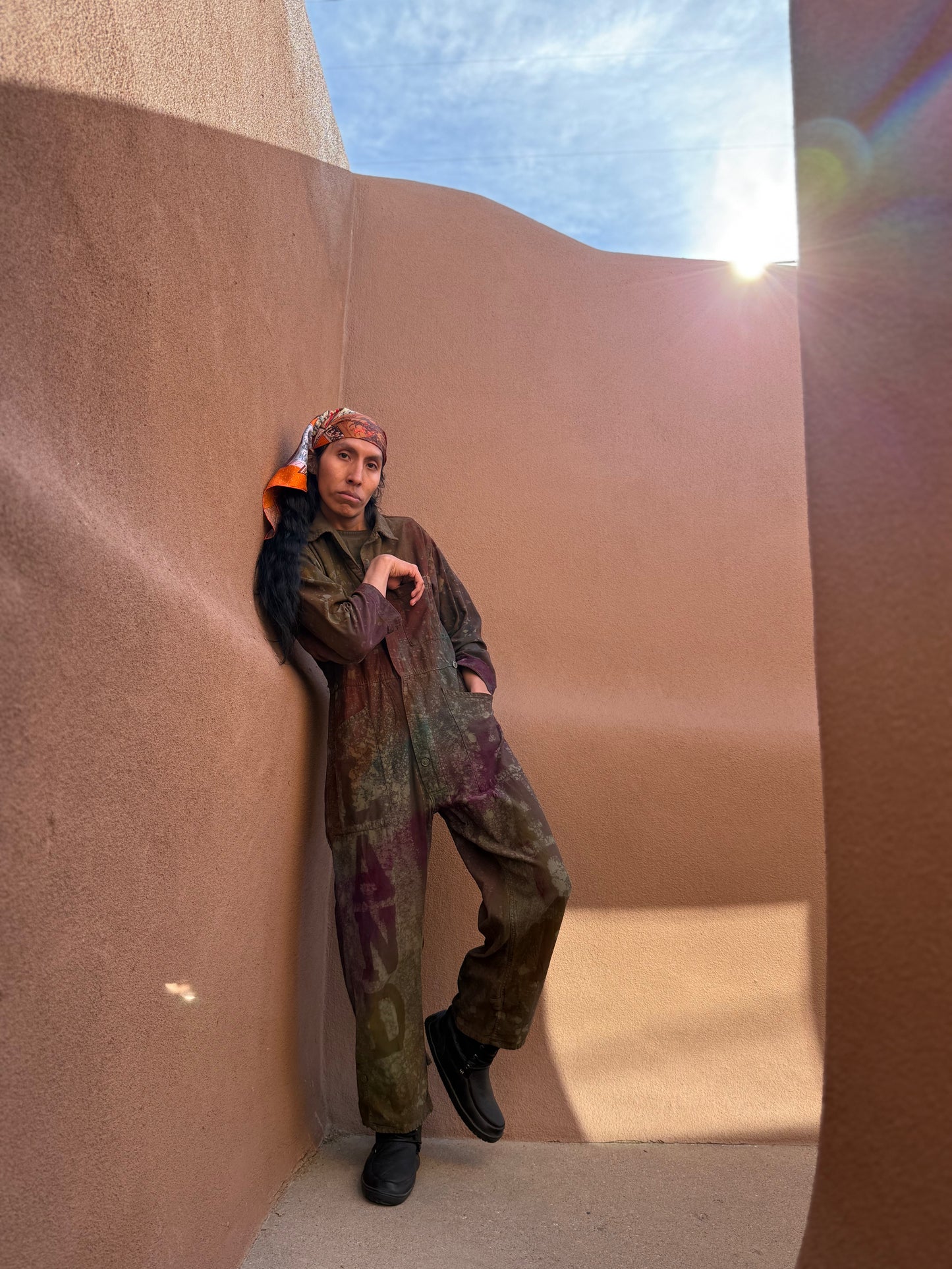 Upcycled Vintage Military Flysuit - LAND BACK