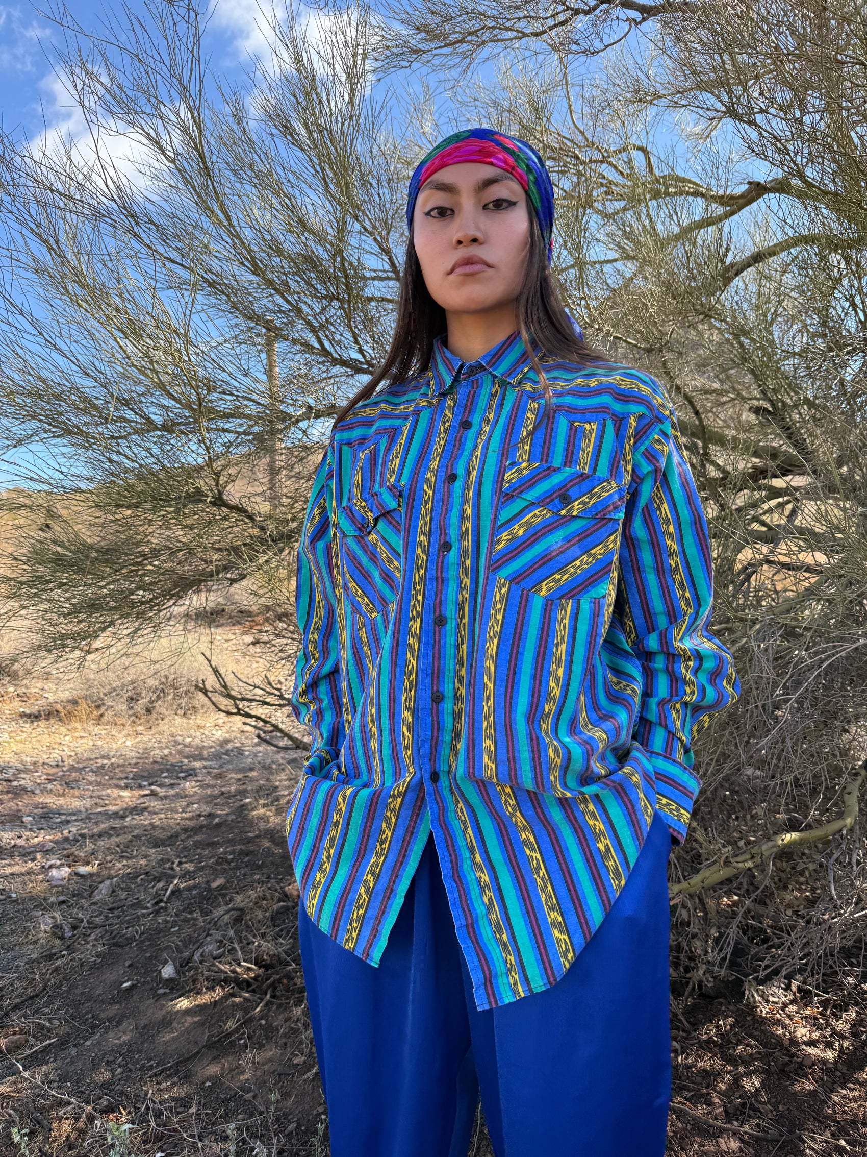 Vintage 80s Southwest Rodeo Shirt