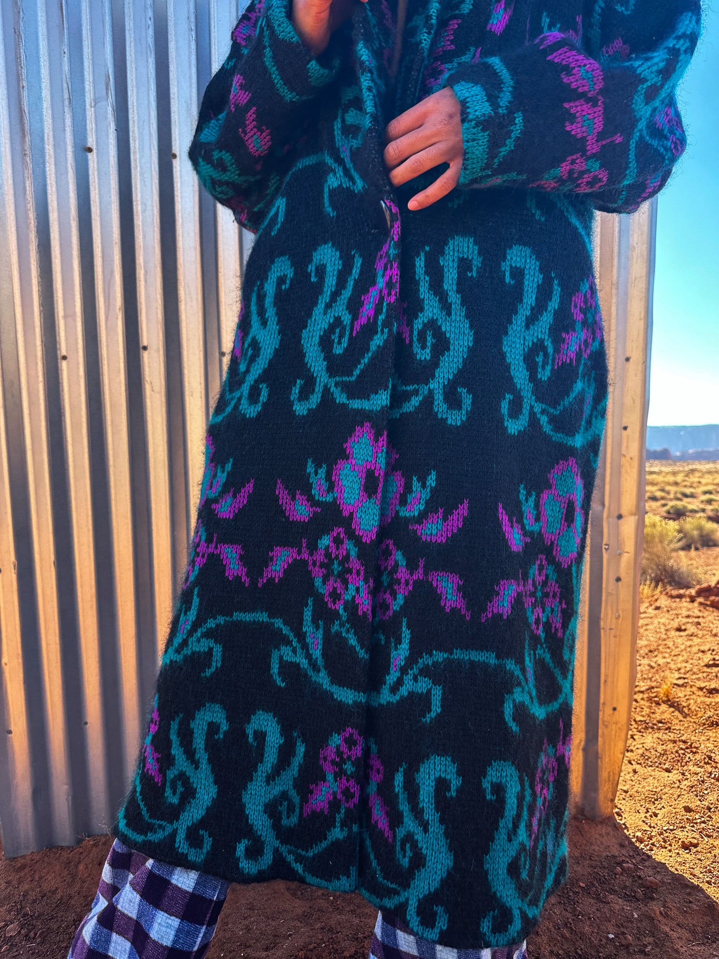 Vintage 80s Flourish Cocoon Sweater