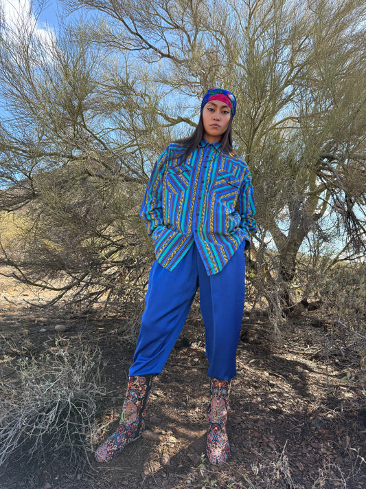 Vintage 80s Southwest Rodeo Shirt