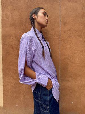 Upcycled Vintage Gingham Shirt