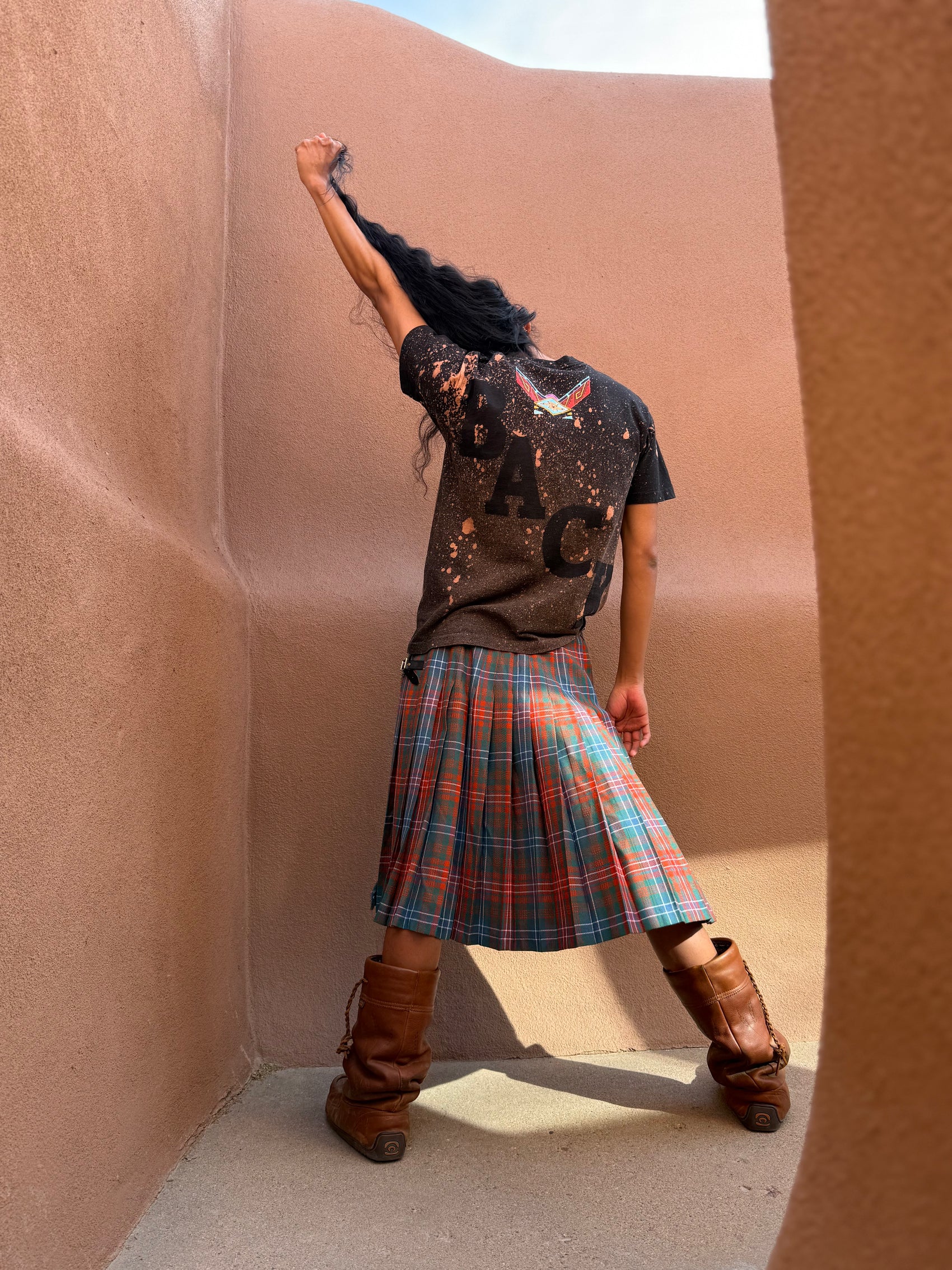 Upcycled Vintage 80s Tee- Land Back