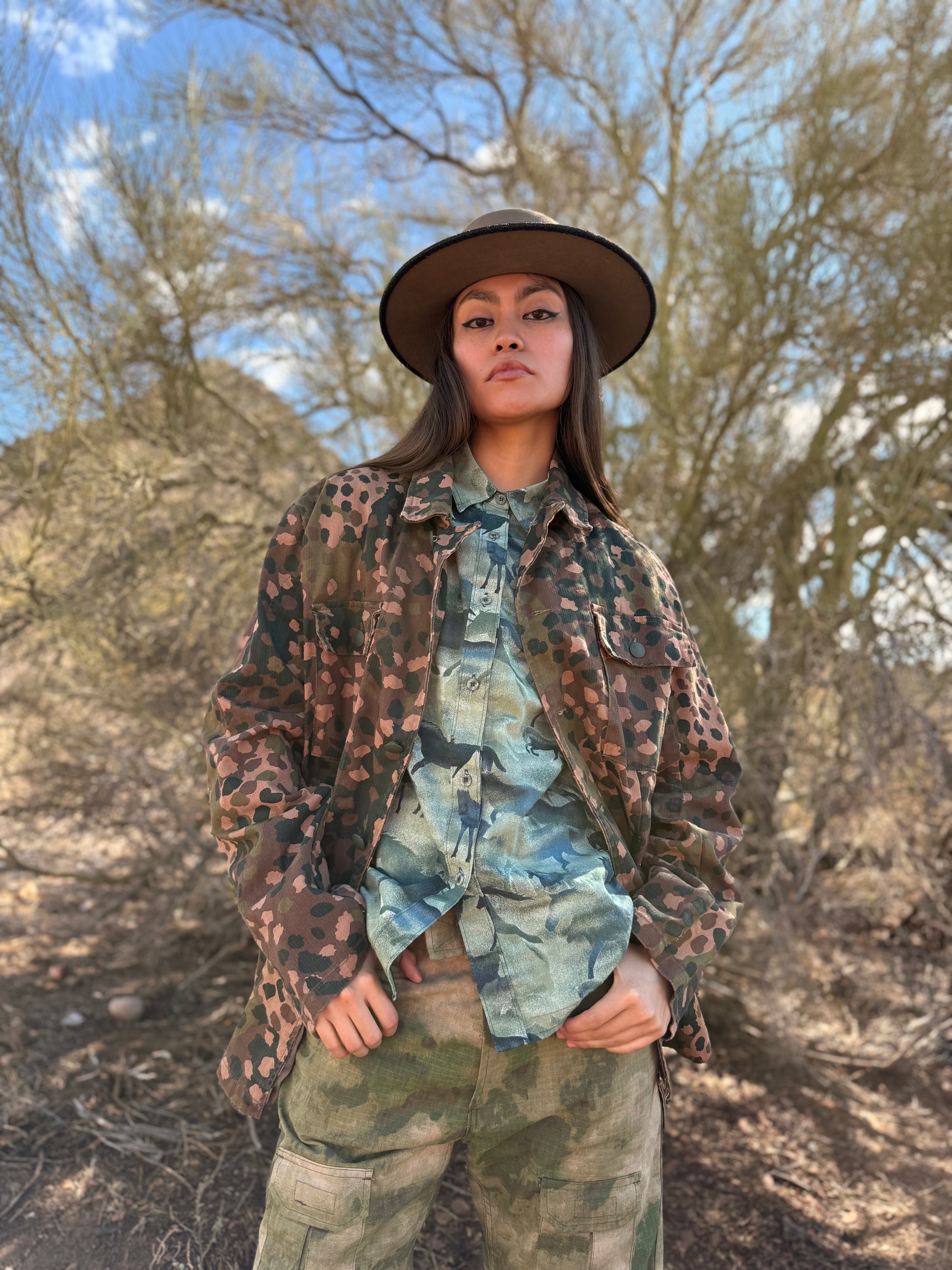 Vintage Military 50s Pea Camo Jacket – 4KINSHIP Vintage Military 50s Pea Camo Jacket – 4KINSHIP