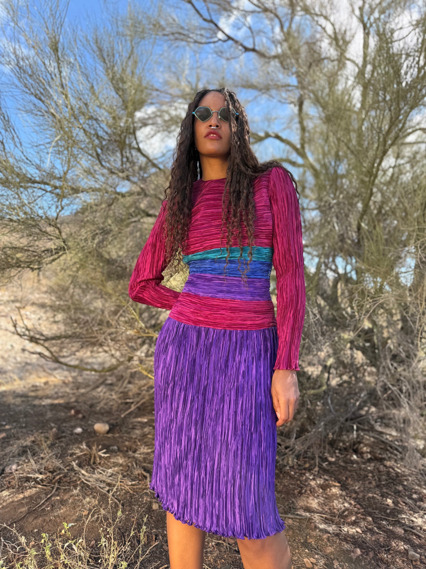 Vintage 80s Mary McFadden Dress