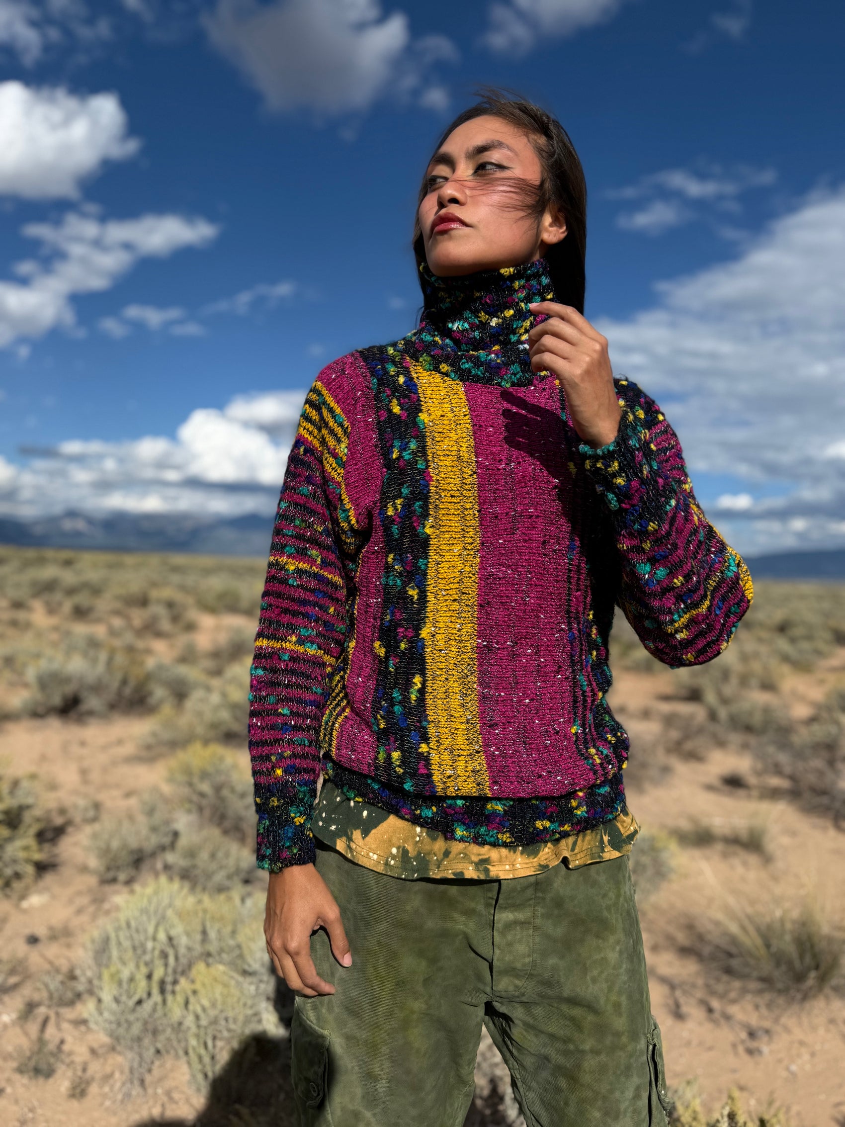 Vintage 80s Technicolor Sweater