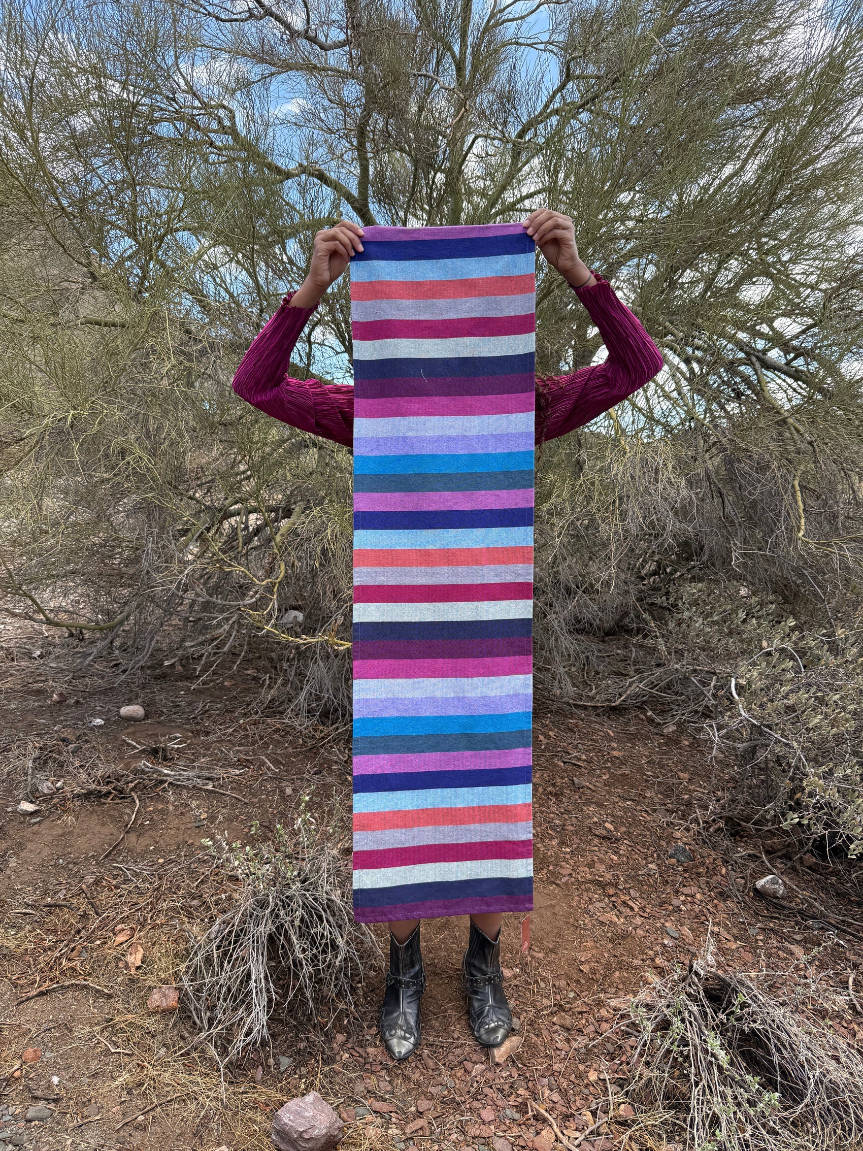 Oaxacan Table Runner- Cosmic Stripe