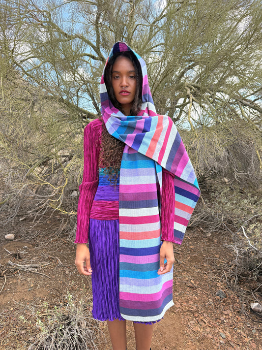 Oaxacan Table Runner- Cosmic Stripe