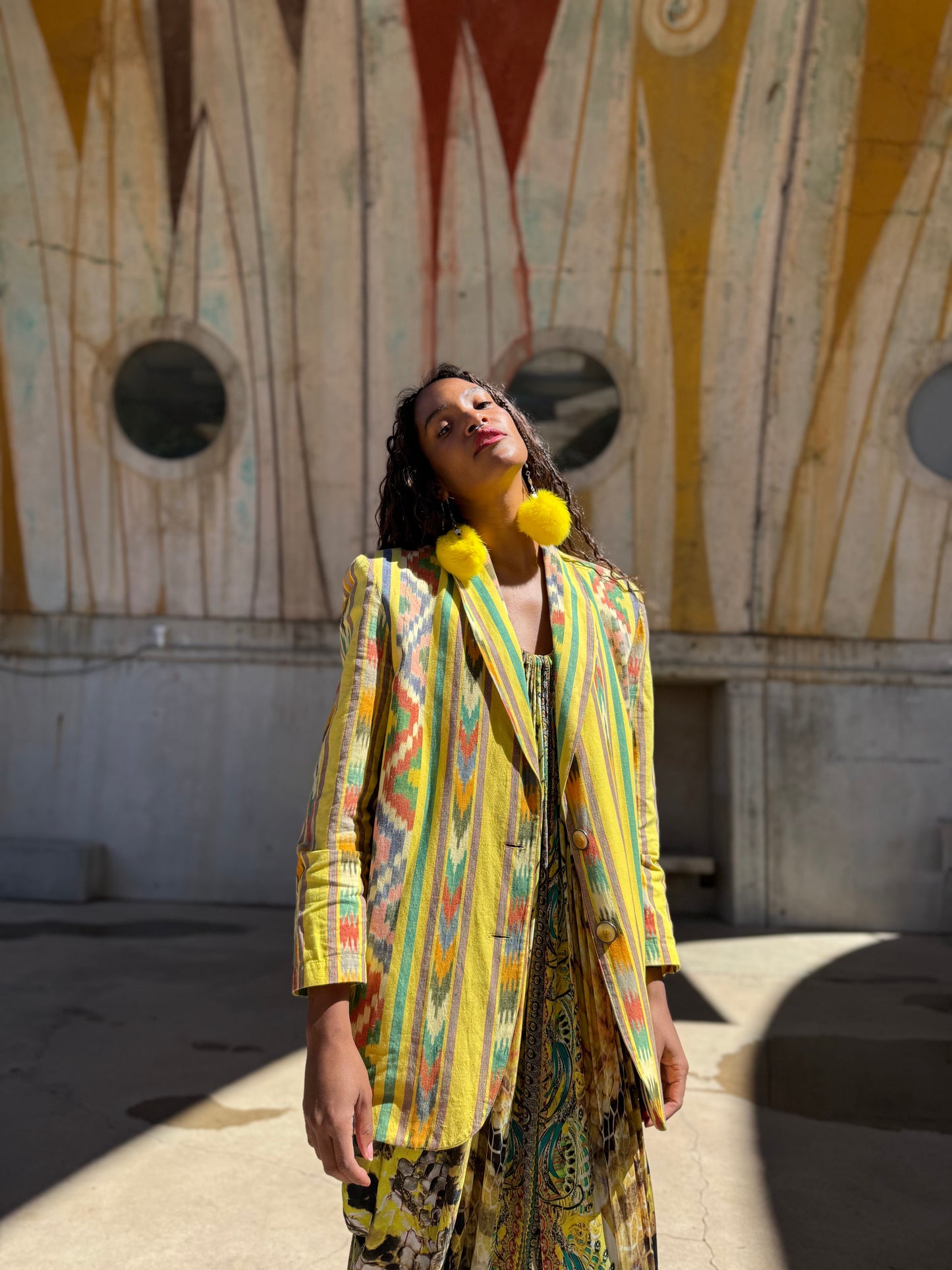 Vintage 80s Ikat Jacket