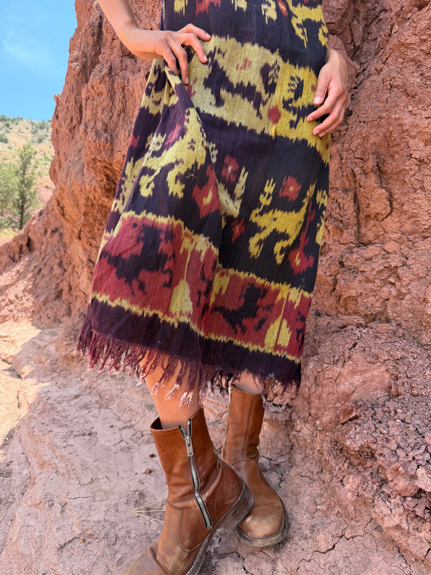 Upcycled Vintage Ikat Dress