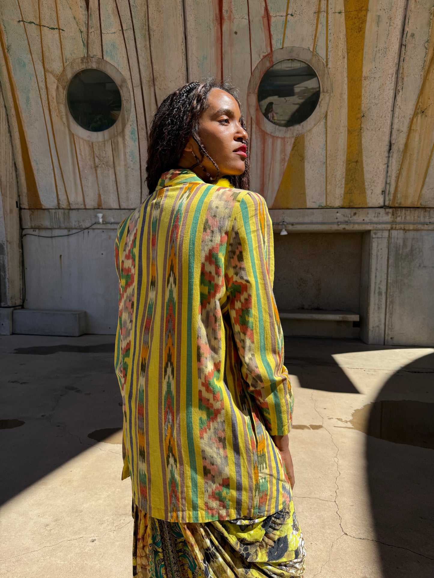 Vintage 80s Ikat Jacket
