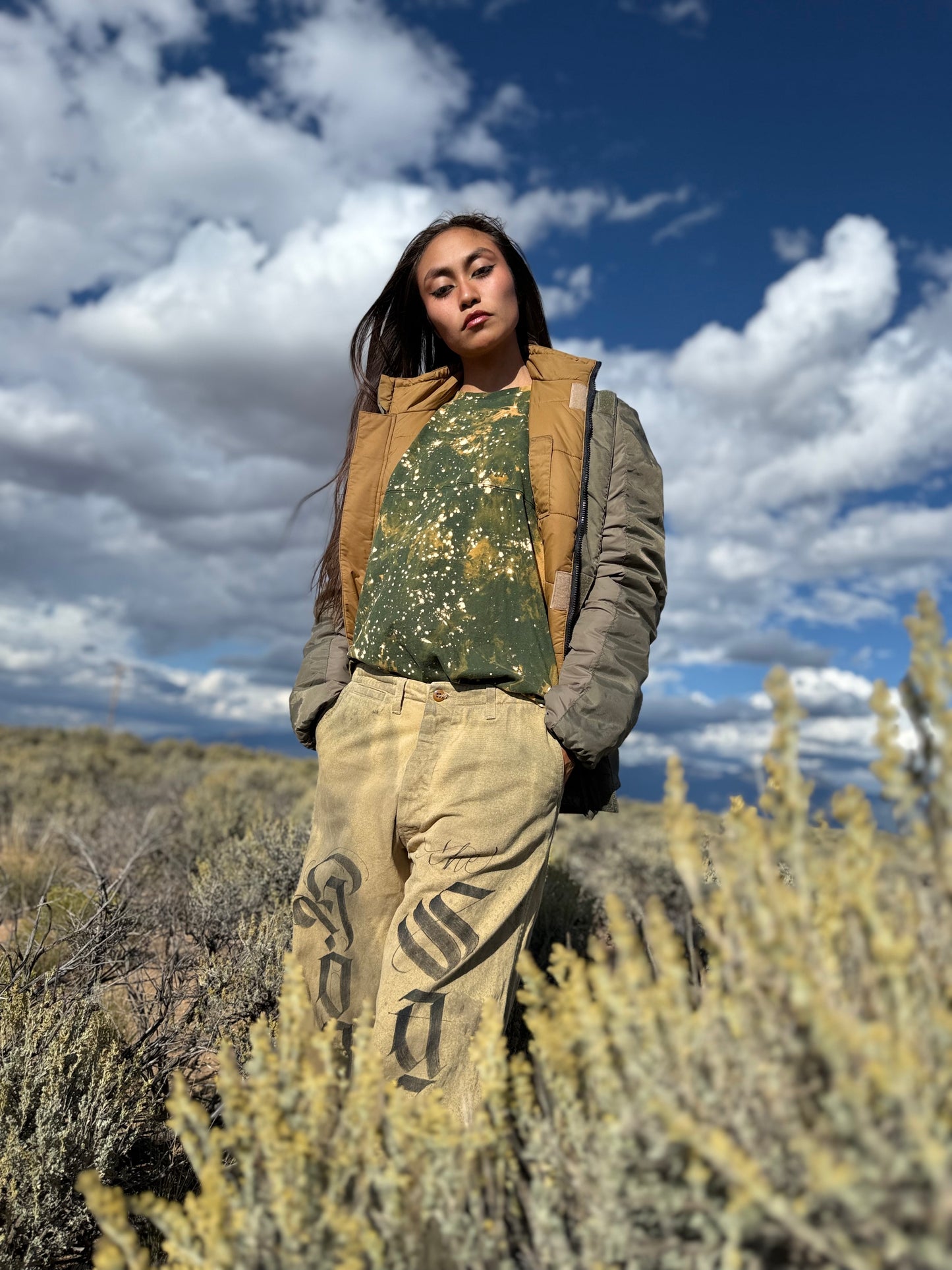 Vintage Reversible Military Quilted Jacket