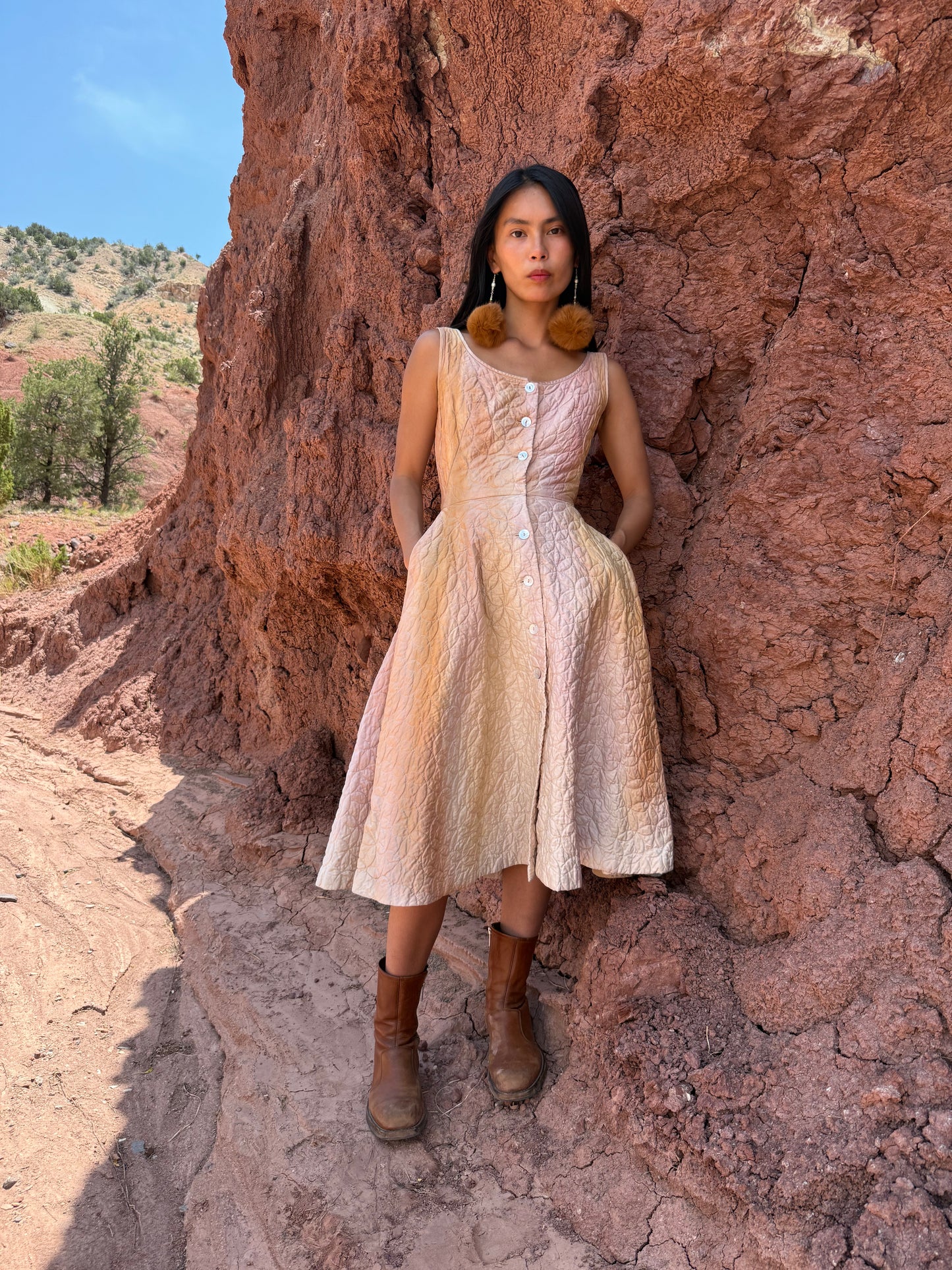 Upcycled Vintage 50's Quilted Dress