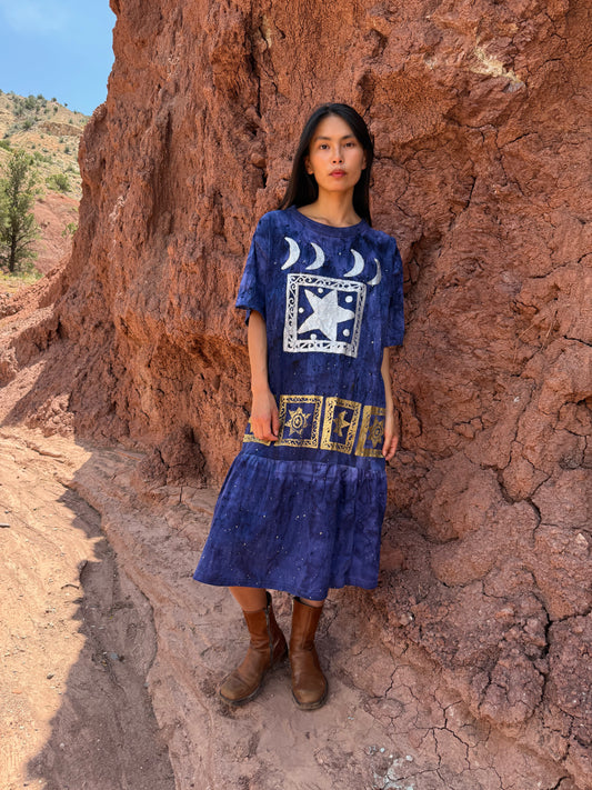 Upcycled Vintage Jersey Dress