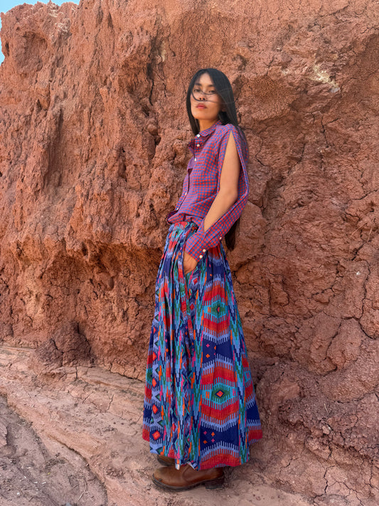 Vintage 80s Geo Southwest Skirt