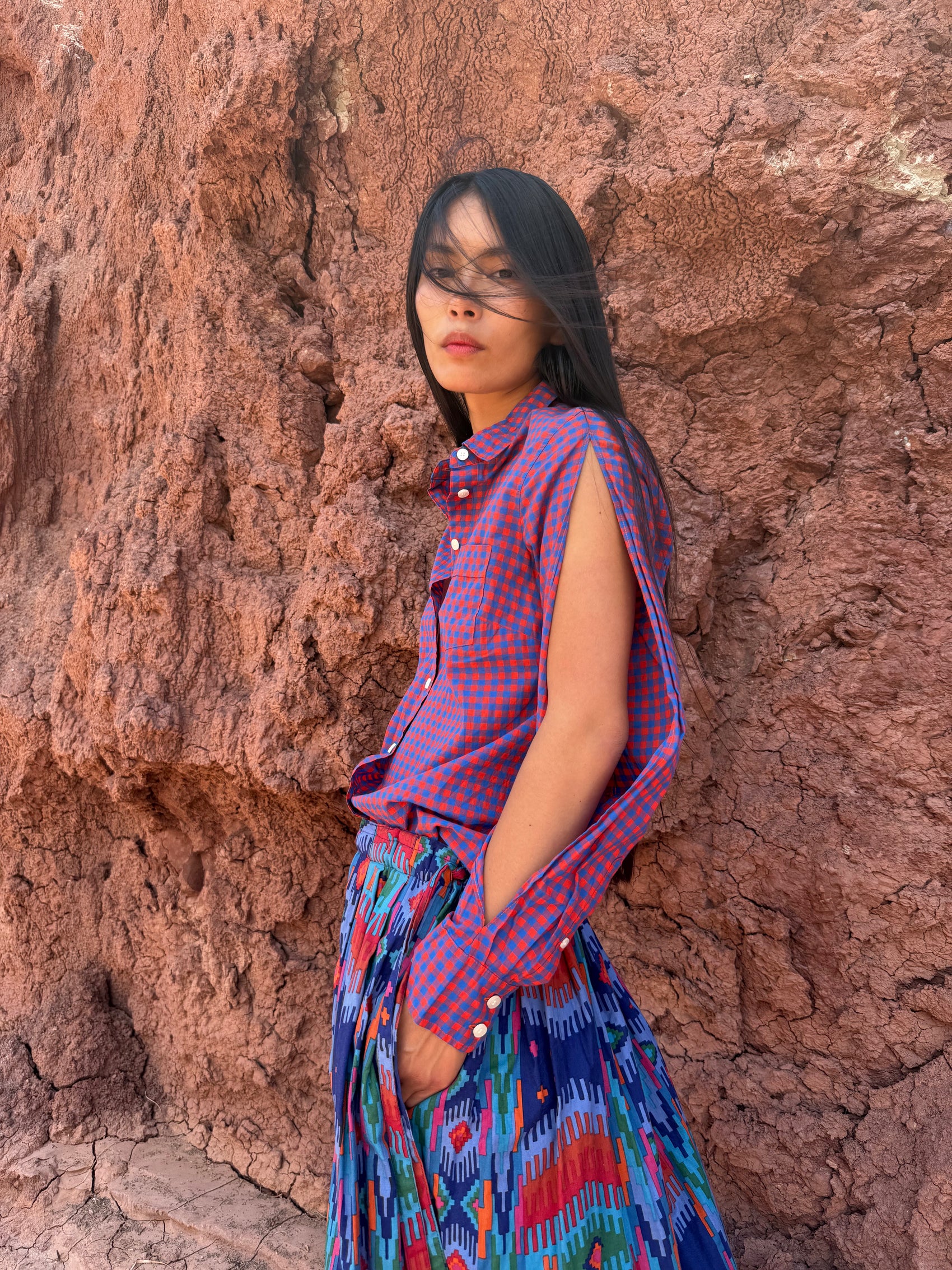 Reworked Vintage Gingham Shirt