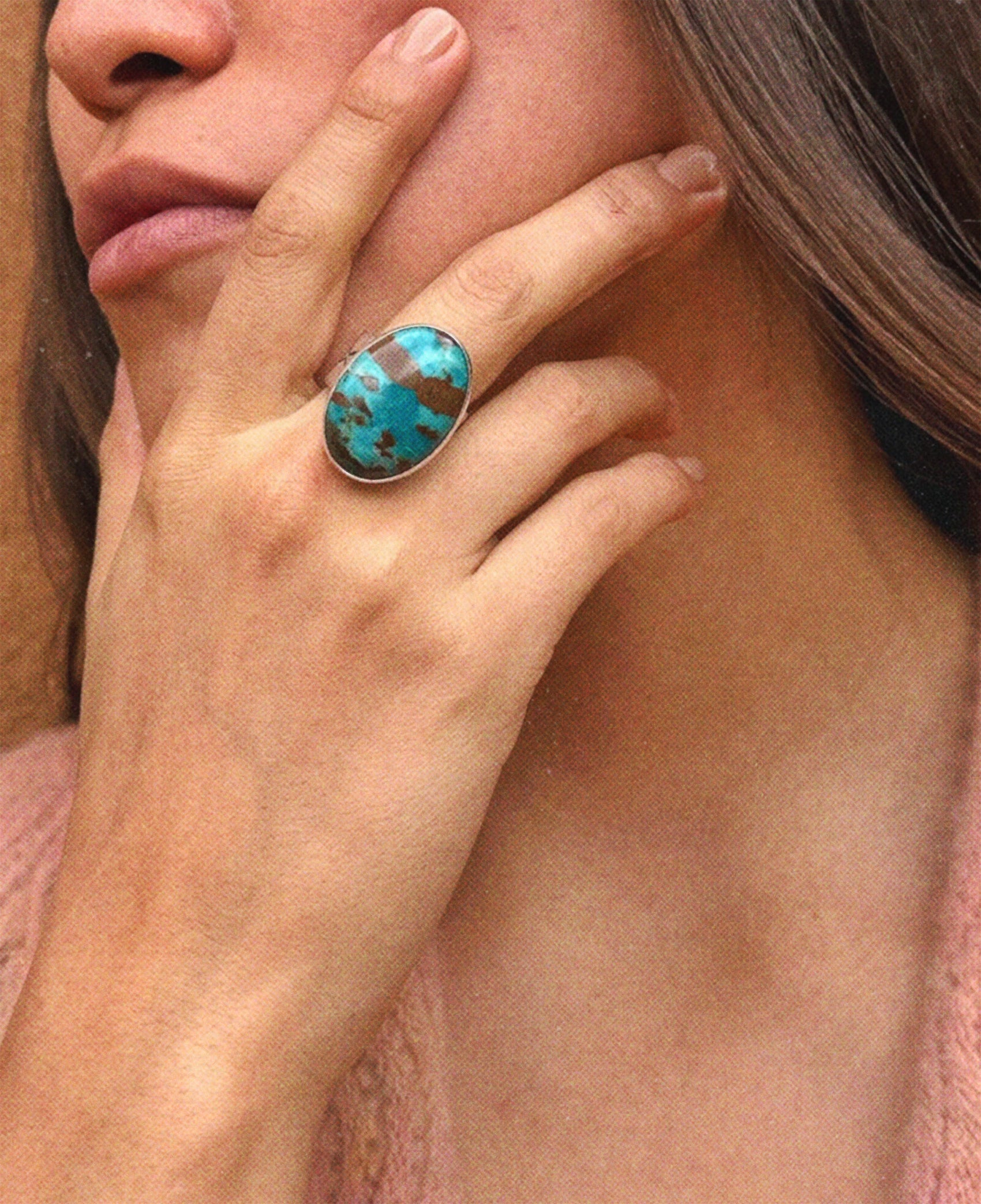 Navajo Made Turquoise Nugget Rings