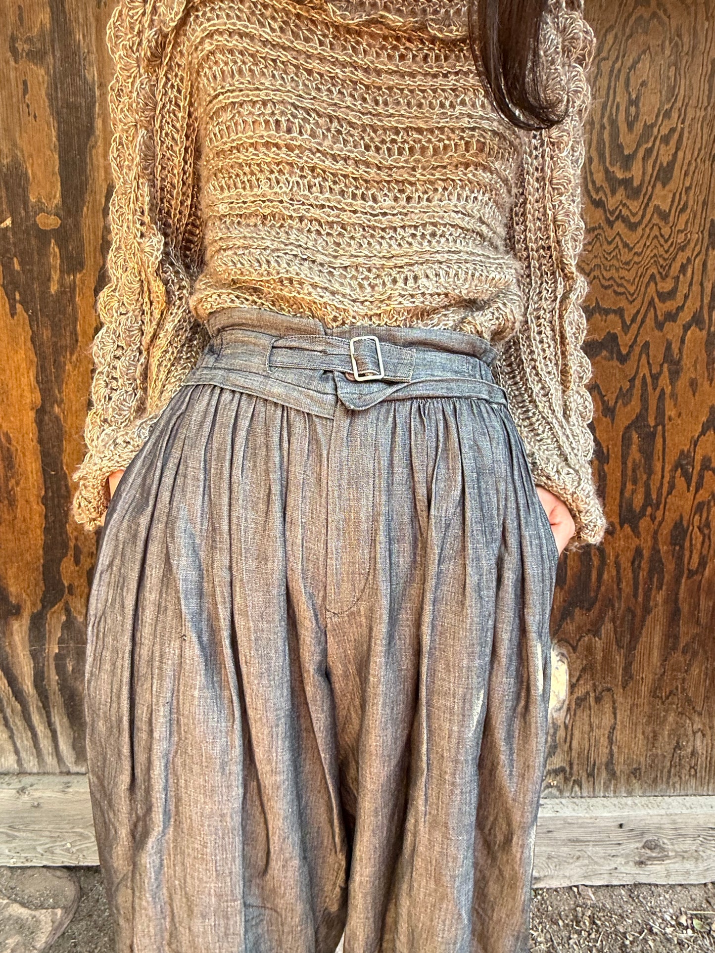 Vintage 80s Pleated Balloon Pants by Issey Miyake Plantation