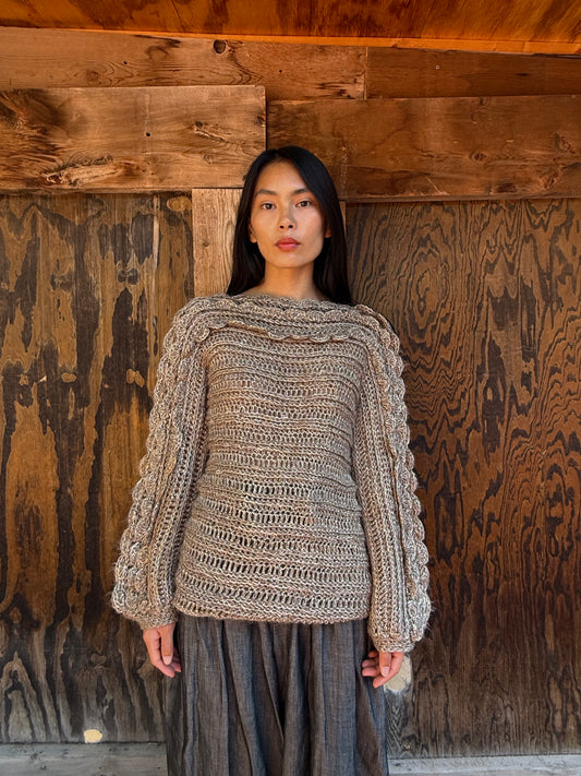Vintage 80s Scalloped Sweater