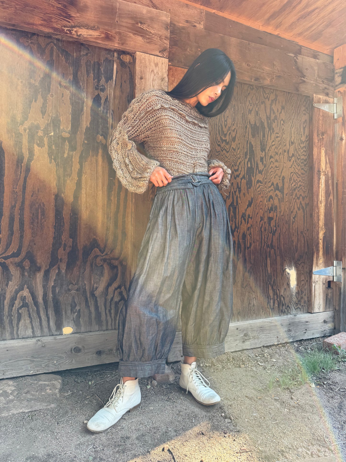 Vintage 80s Pleated Balloon Pants by Issey Miyake Plantation