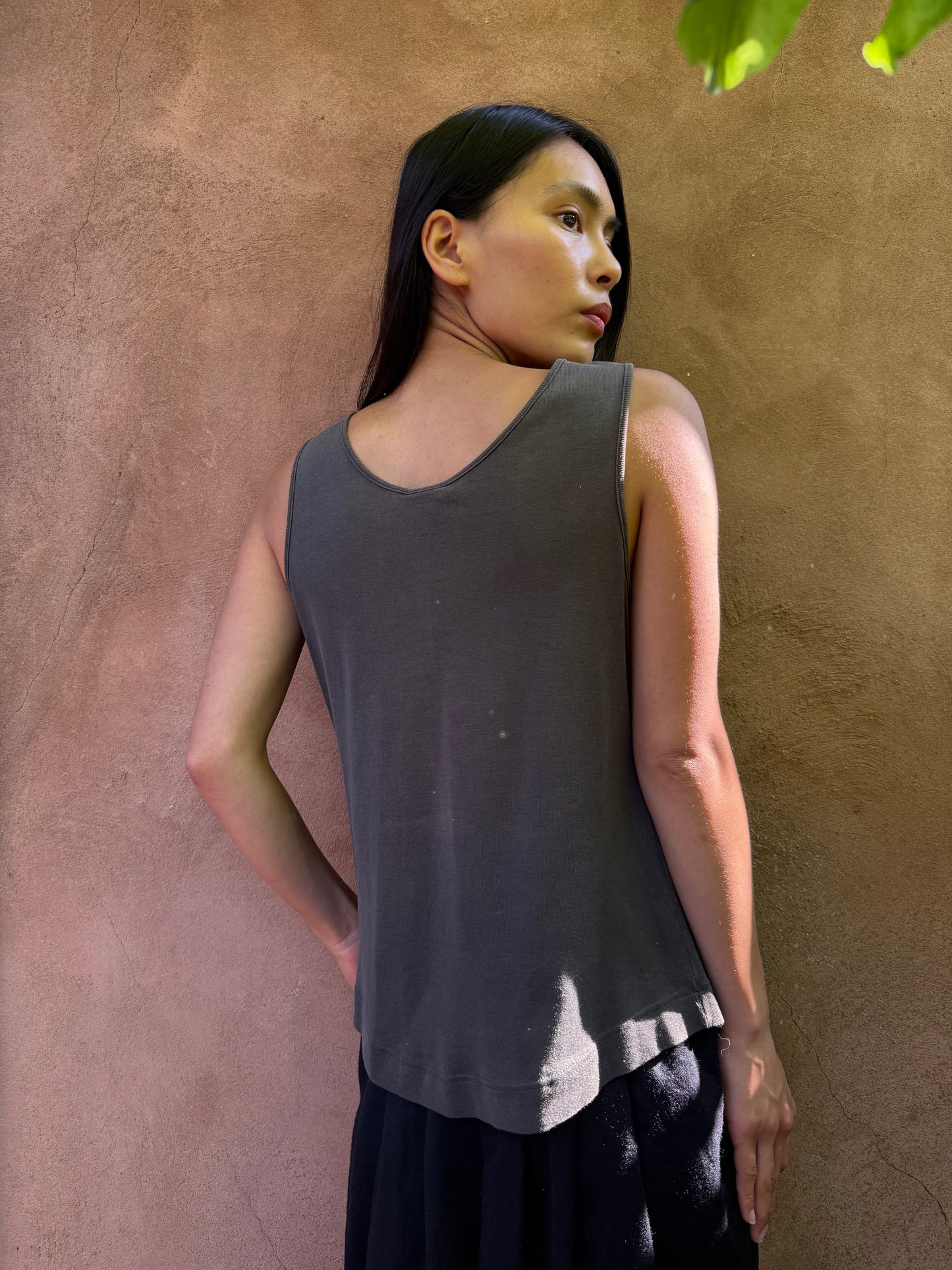 Vintage 90s Flocked Tank by Dries Van Noten