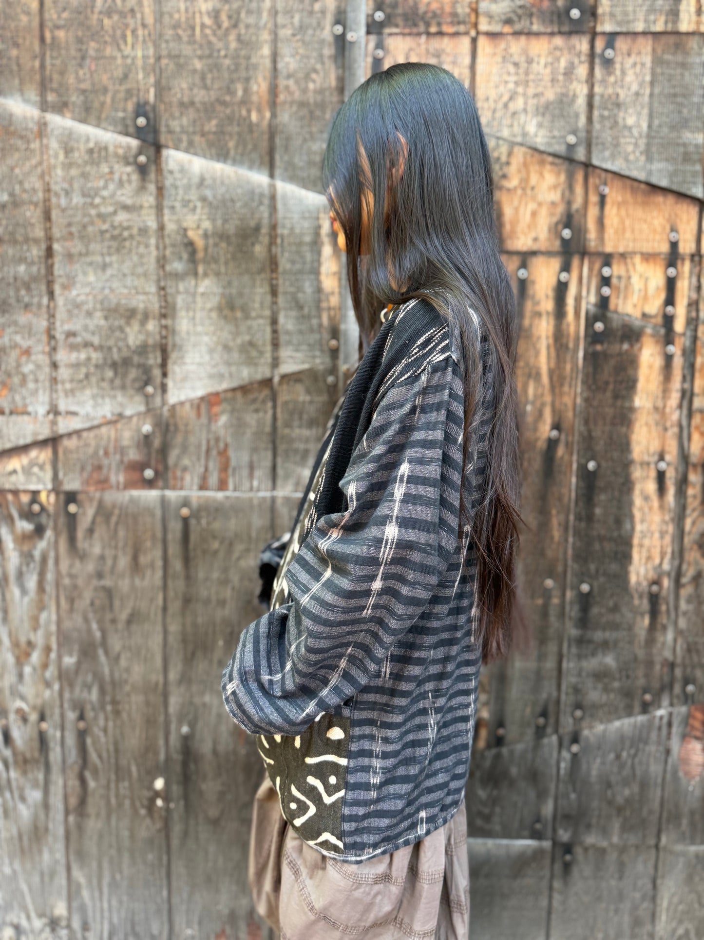 Vintage 80s Ikat Cardigan