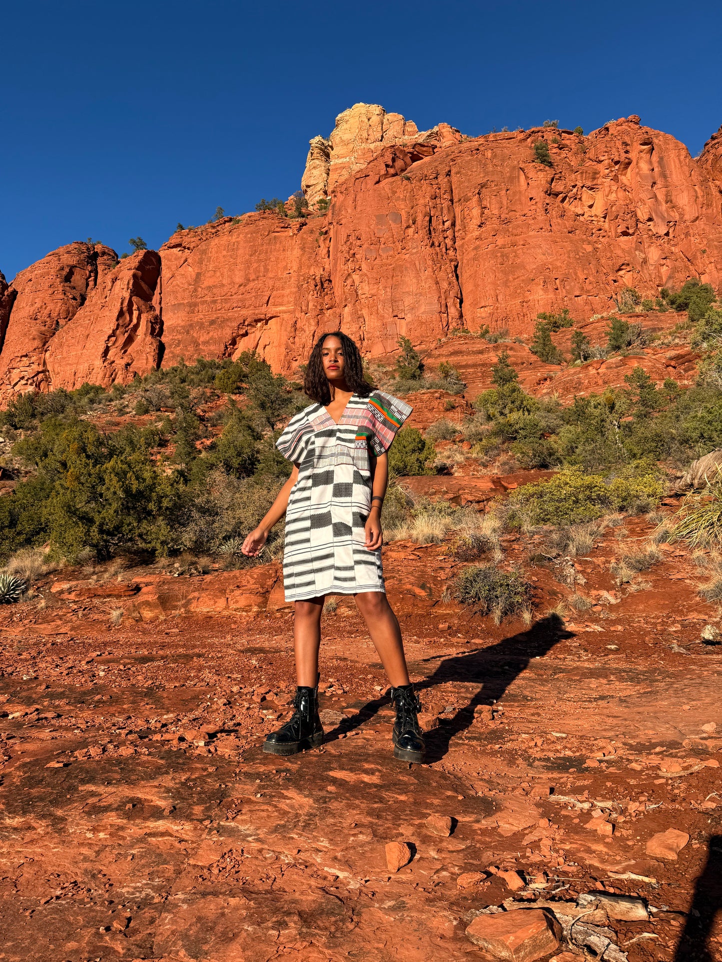 Vintage Kente Cloth Dress