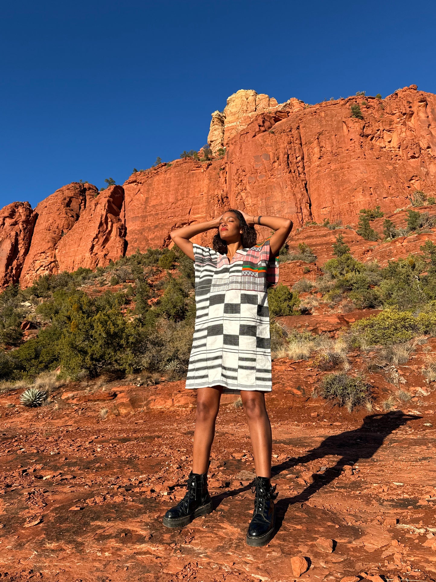 Vintage Kente Cloth Dress