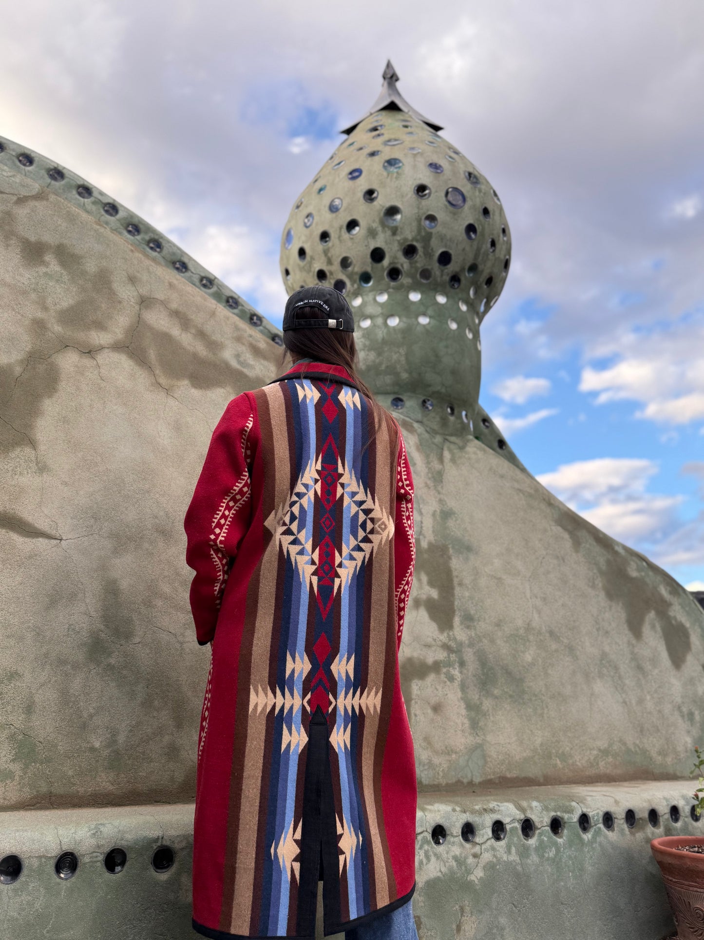 Vintage 80s Reversible Blanket Jacket