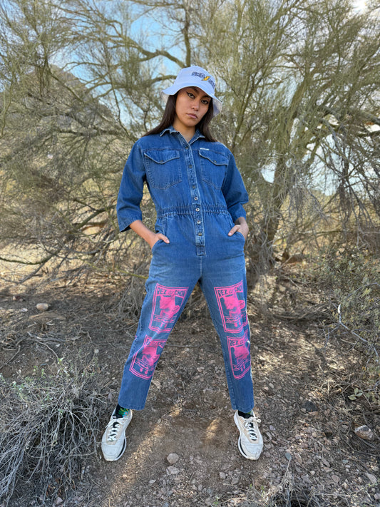 Upcycled Vintage Denim Flysuit