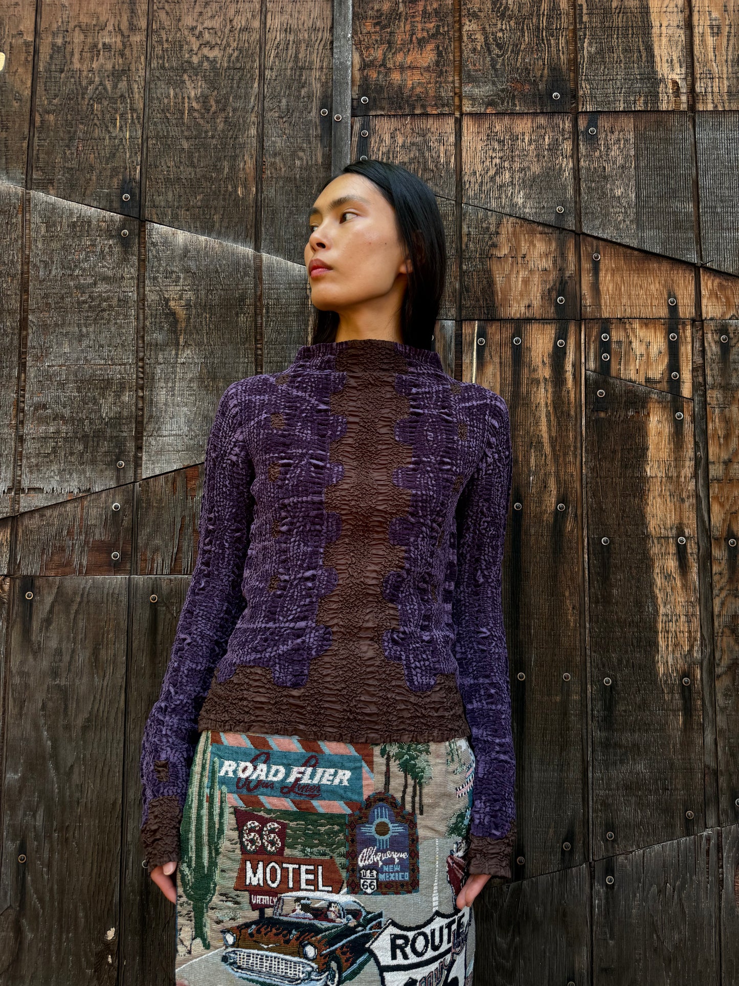 Vintage 90s Velvet Top by Yoshiki Hishinuma