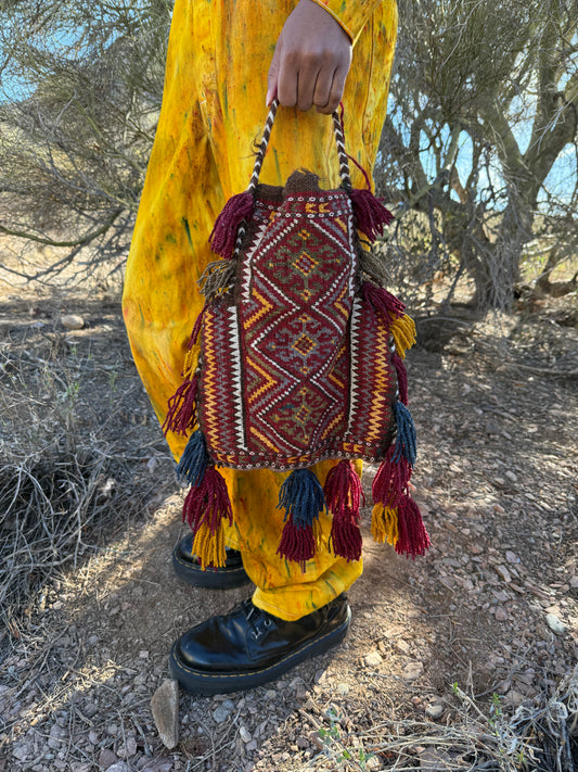 Vintage Handwoven Moroccan Bag