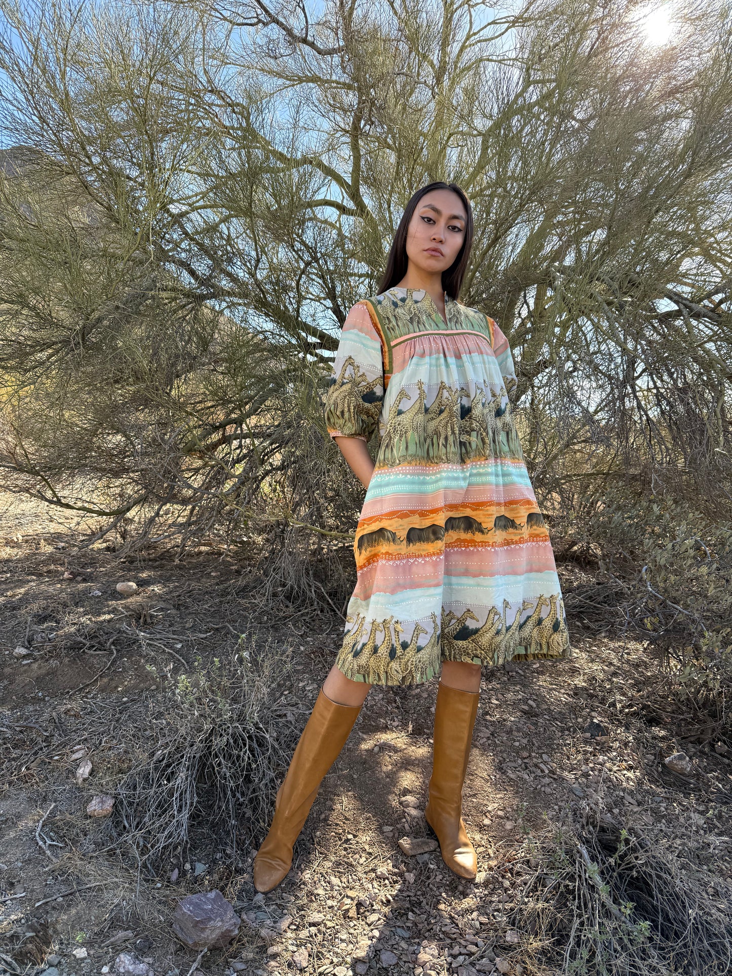 Vintage 70s Caftan Dress